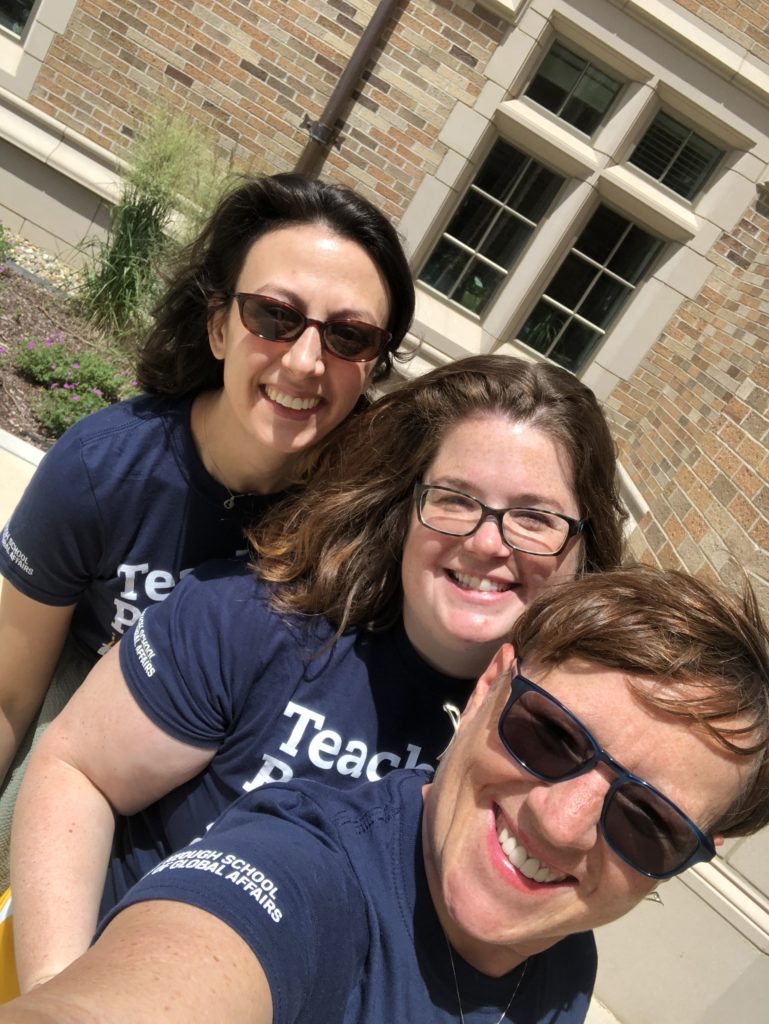 With Prof. Nadya Hajj and Dr. Erin Konkle at Notre Dame Peace Institute for Faculty (Summer 2018)